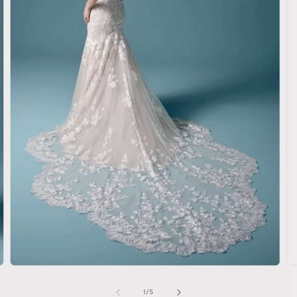 Maggie Sottero SIZE 14 unaltered Giana wedding Gown - Picture 4 of 4